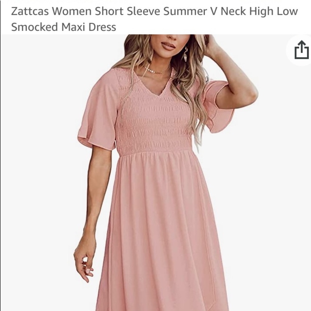 Zattcas - dress in a pink blush